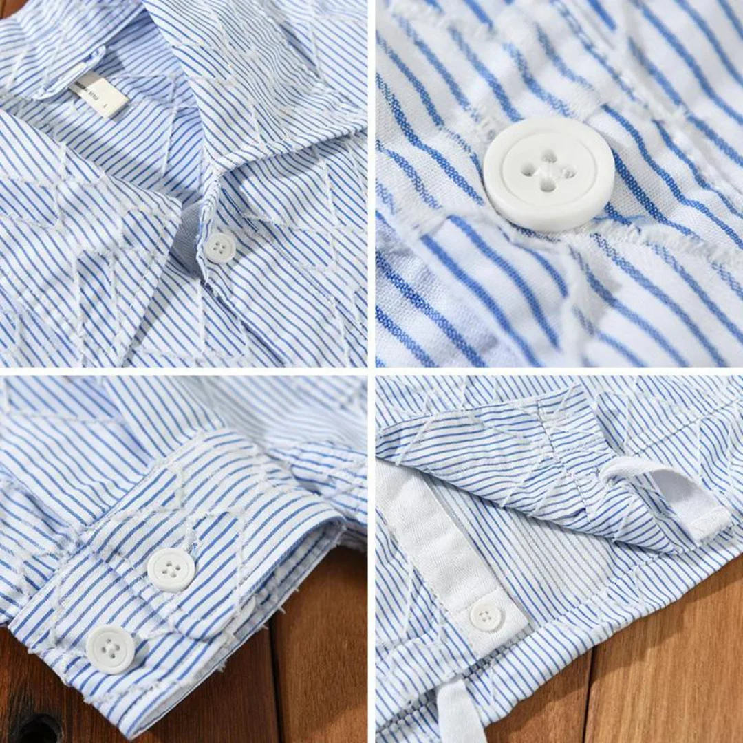 Hochwertige Herren Business-Bluse in Klassischem Blau - Image 4