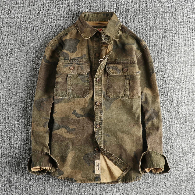 Militär Herren Cargo Hemd - Image 6