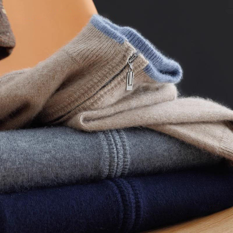 Herren Cashmere Zip Jacke Warm & Elegant - Image 11