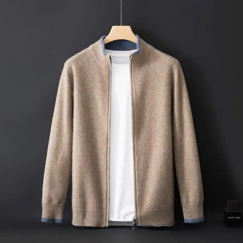 Herren Cashmere Zip Jacke Warm & Elegant - Image 2