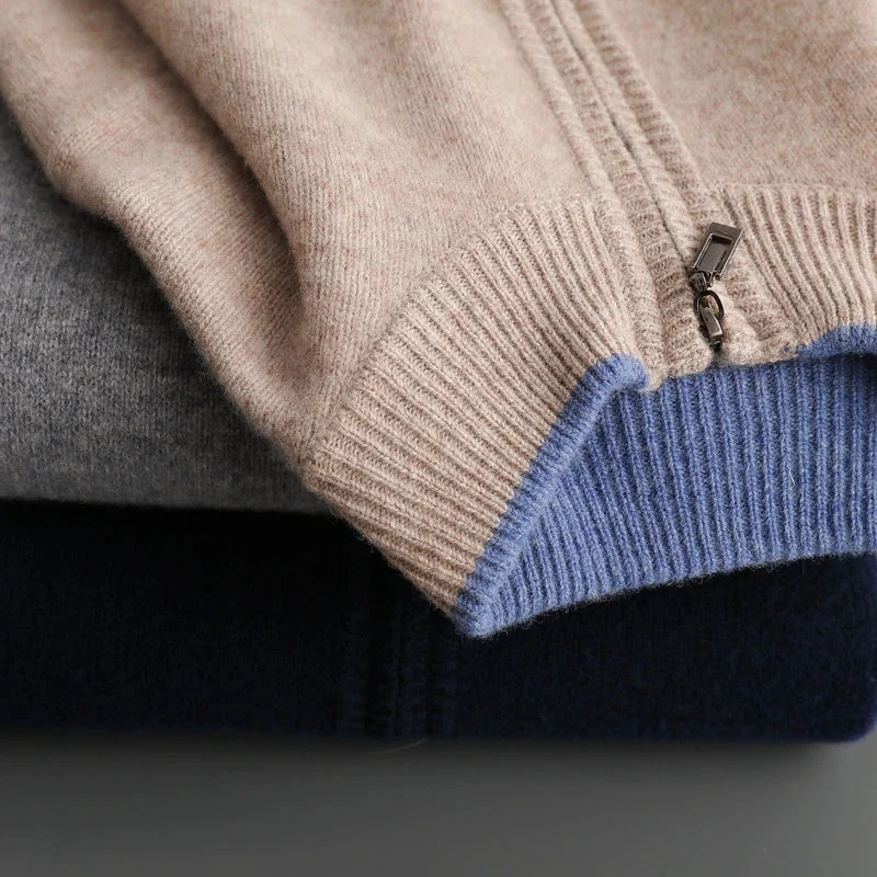 Herren Cashmere Zip Jacke Warm & Elegant - Image 3