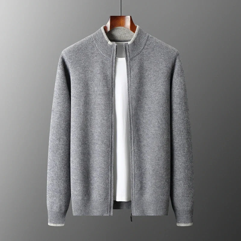 Herren Cashmere Zip Jacke Warm & Elegant - Image 6