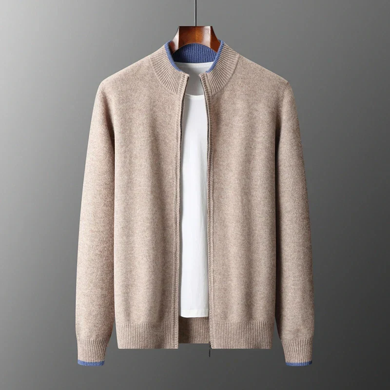 Herren Cashmere Zip Jacke Warm & Elegant - Image 9