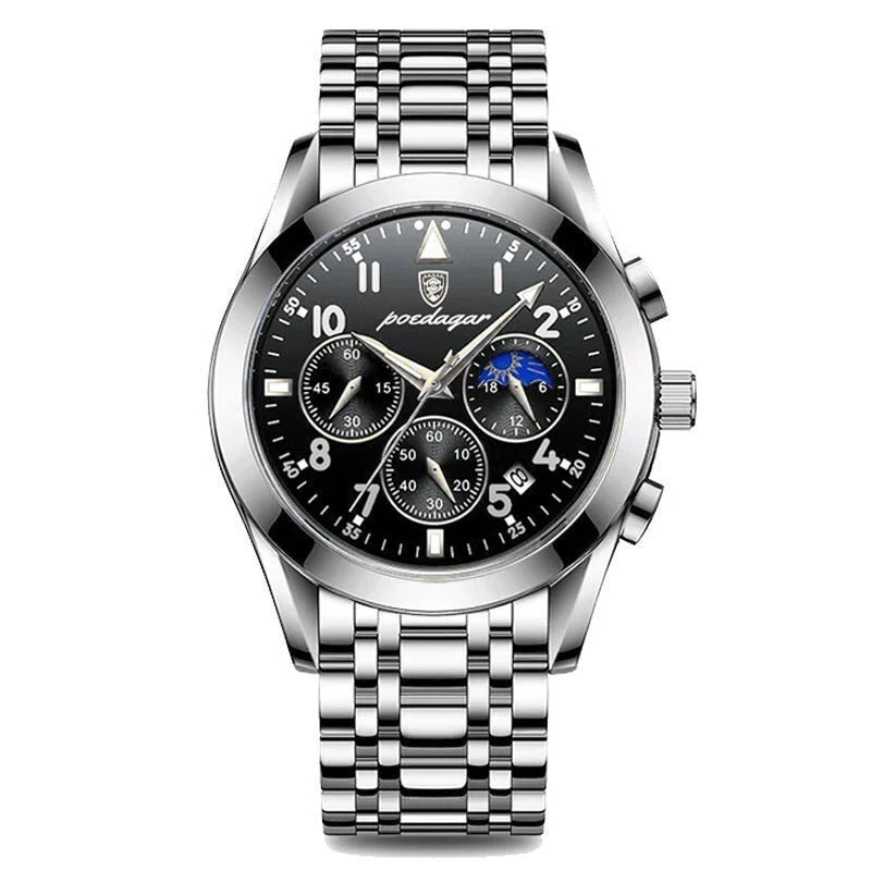 Elegante Herren Edelstahl-Armbanduhr - Image 4