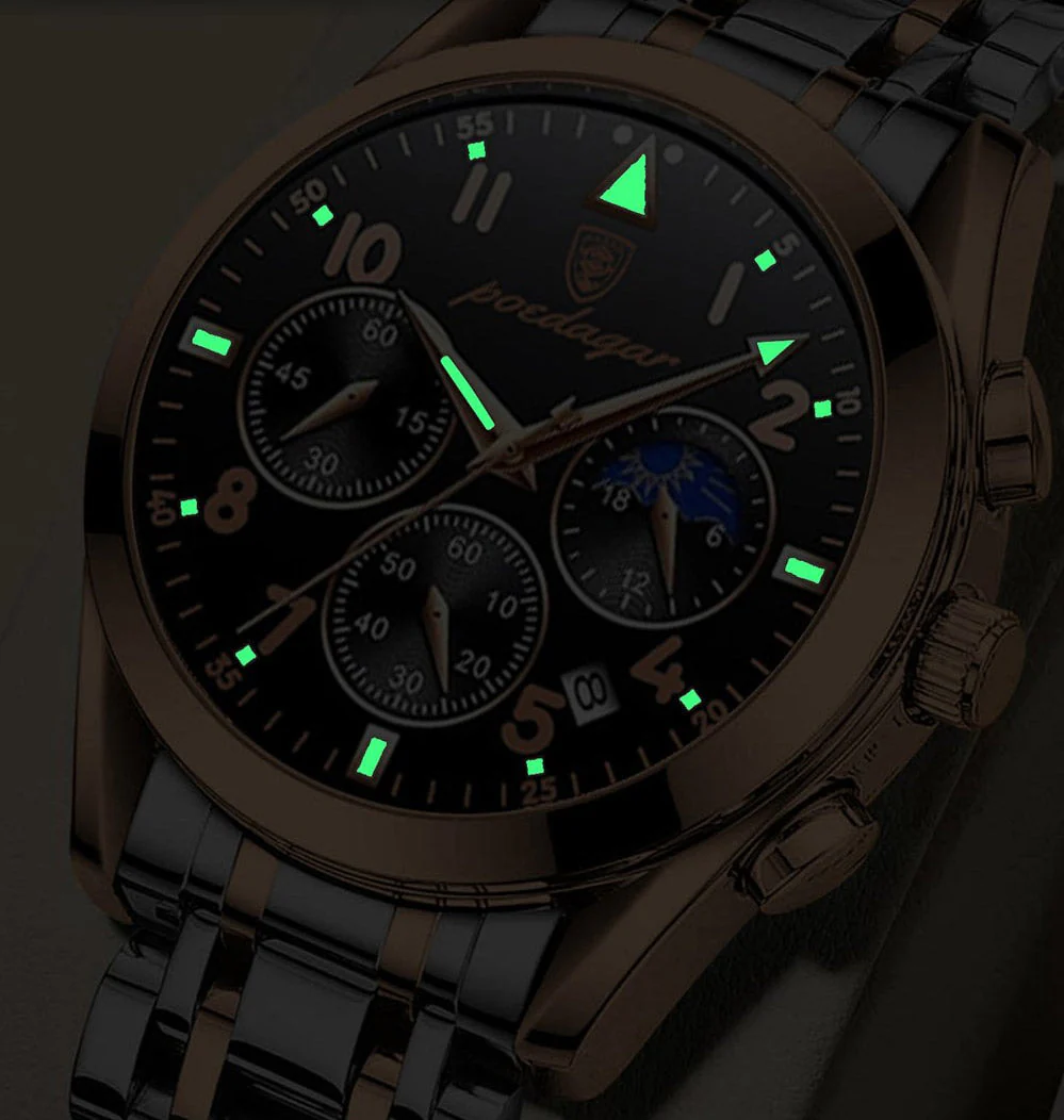 Elegante Herren Edelstahl-Armbanduhr - Image 7