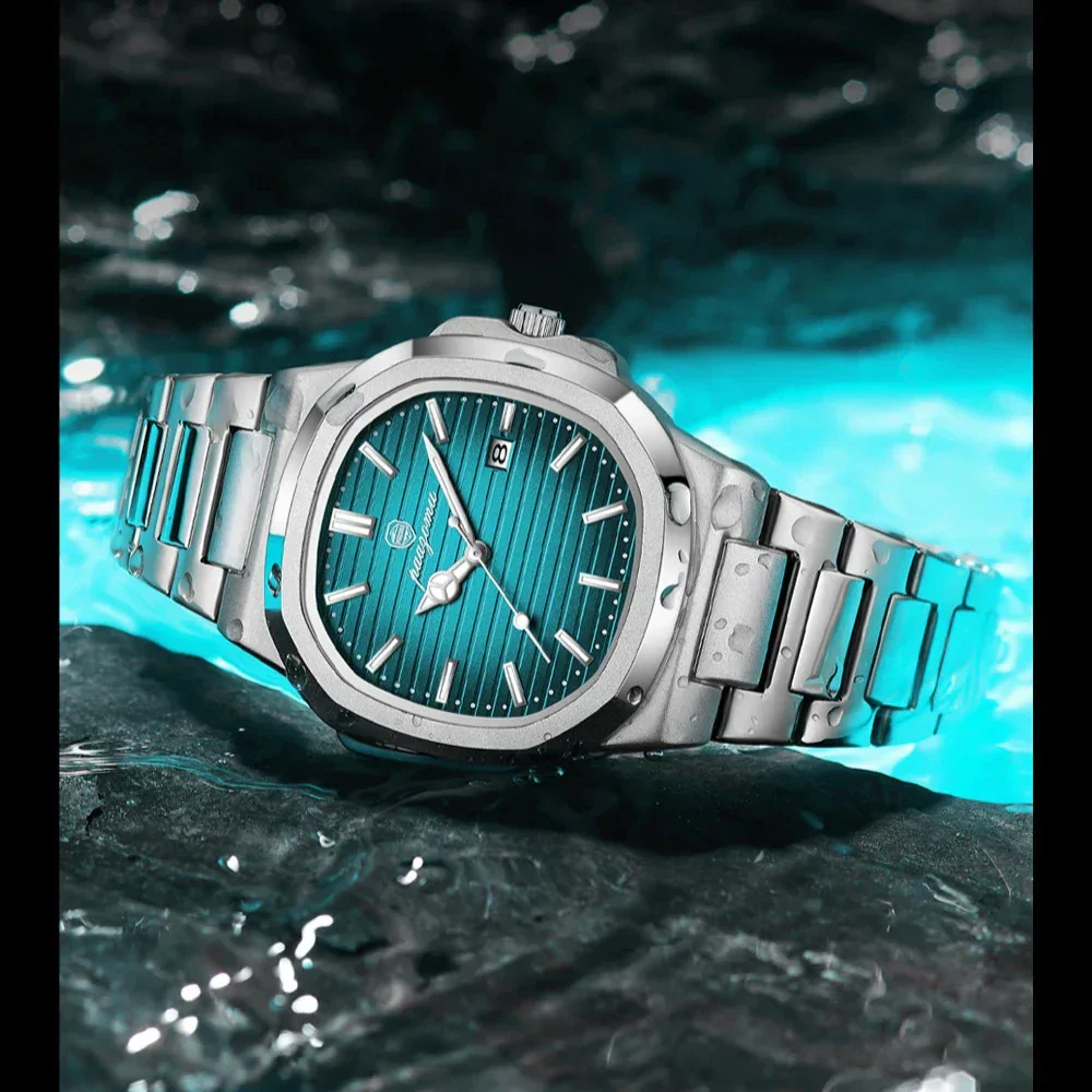 Elegante Herren Edelstahl Armbanduhr - Image 11