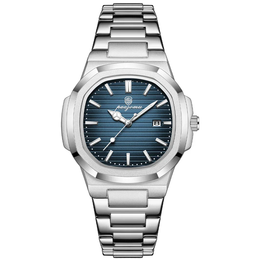 Elegante Herren Edelstahl Armbanduhr - Image 7