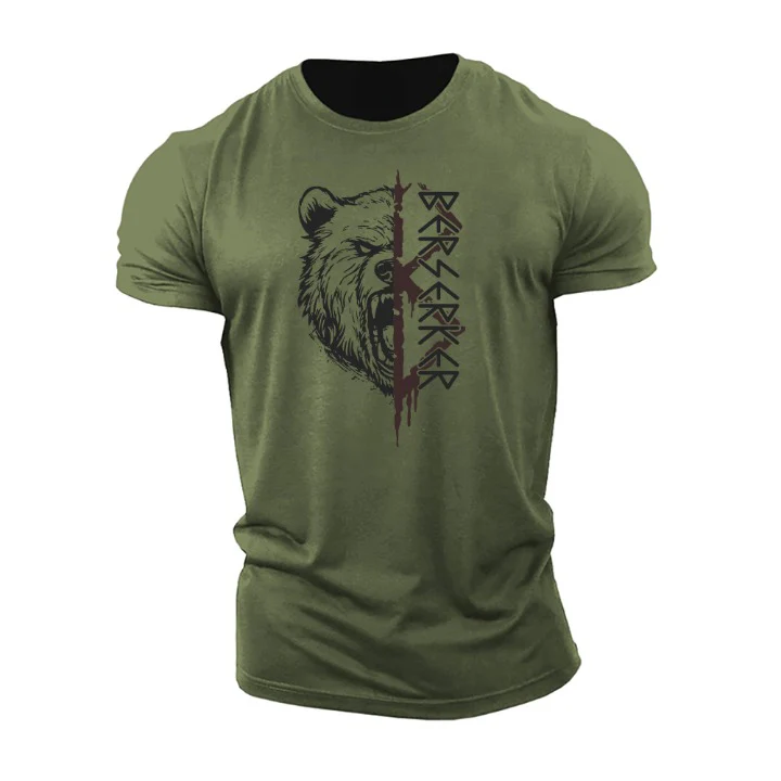 Lässiges Herren T-Shirt Kurzarm Baumwolle - Image 4