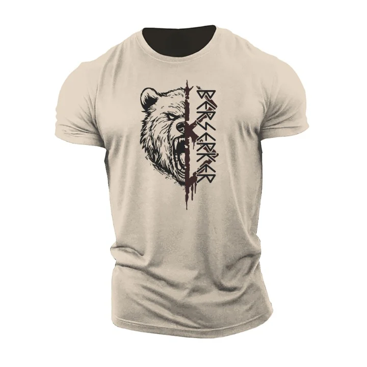 Lässiges Herren T-Shirt Kurzarm Baumwolle - Image 7