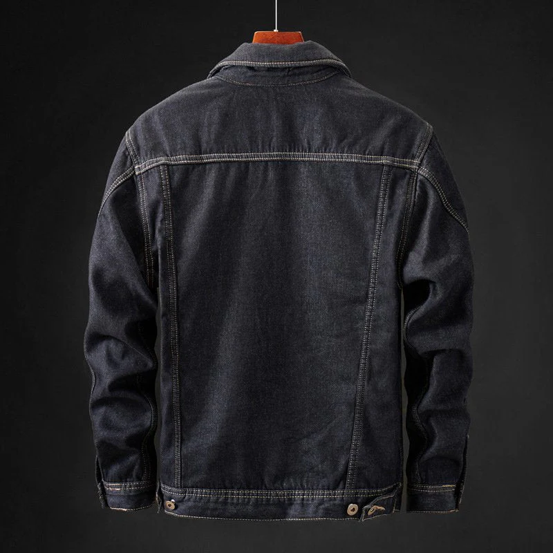 Gefütterte Herren Jeansjacke mit Fleece-Innenfutter - Image 3