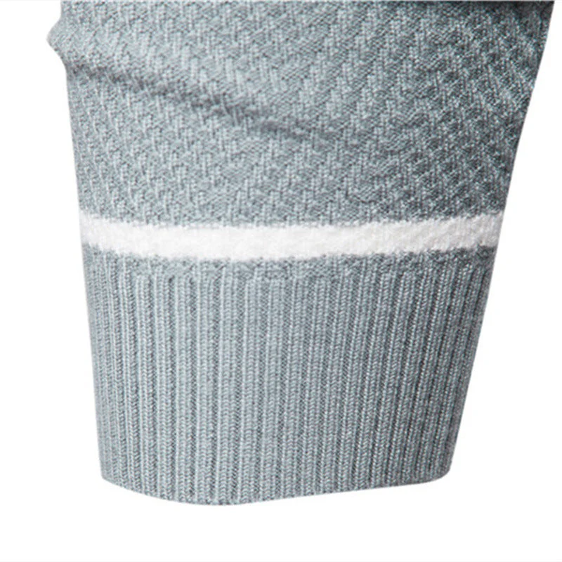 Herren Streifenpullover mit Rundhals - Klassisch Modern - Image 4