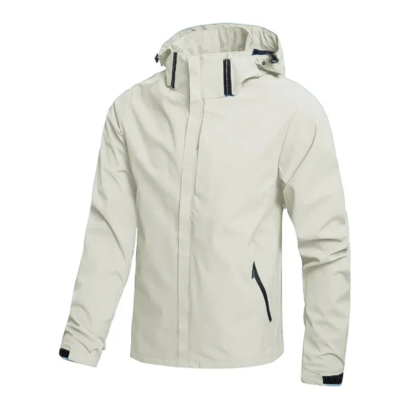 Herren Outdoor Hardshell Regenjacke Wasserdicht Atmungsaktiv - Image 3