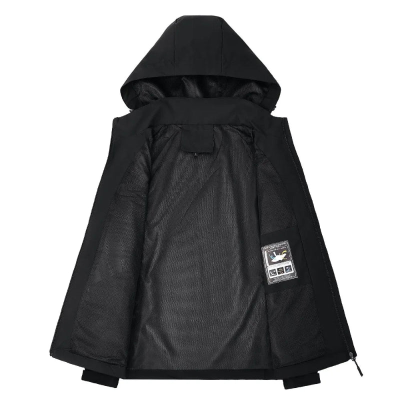 Herren Outdoor Hardshell Regenjacke Wasserdicht Atmungsaktiv - Image 5