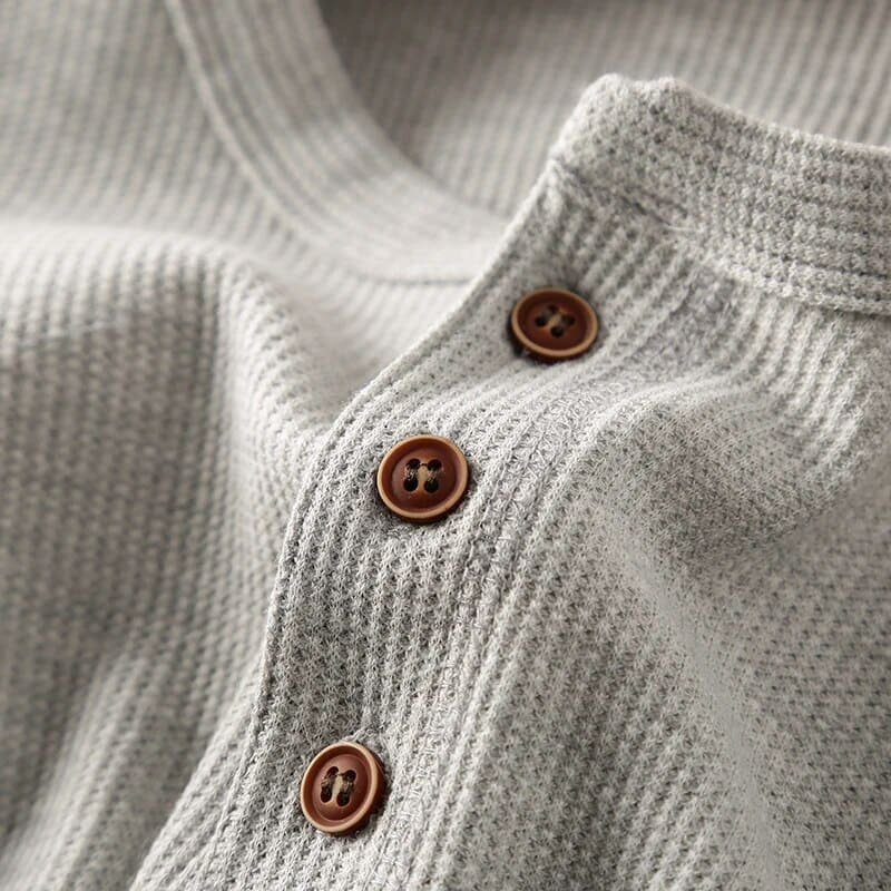 Klassisches Herren Henley Langarmshirt - Image 9