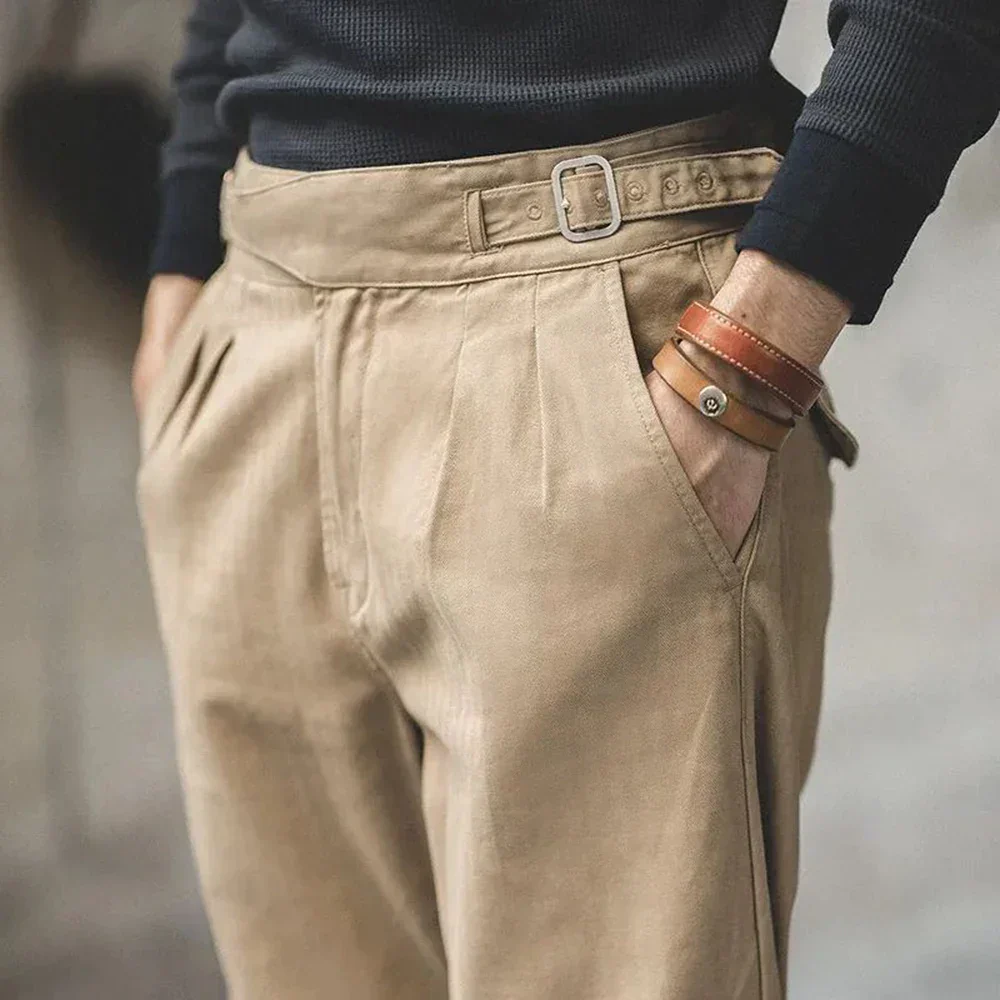 Herren Hose mit plissierter Vorderseite - Image 6