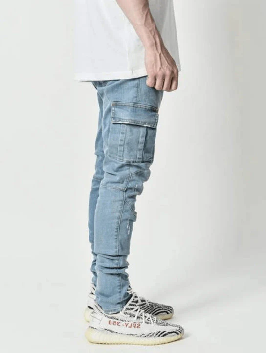 Herren Jeans mit Seitentaschen - Strapazierfähig und Bequem - Image 2
