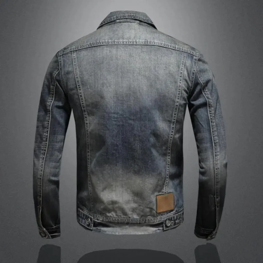 Herren Jeansjacke Klassisch Regular Fit Baumwolle - Image 3
