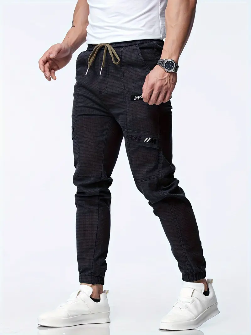 Herren Jogger mit Kordelzug und Stretch-Tapered-Fit - Image 5