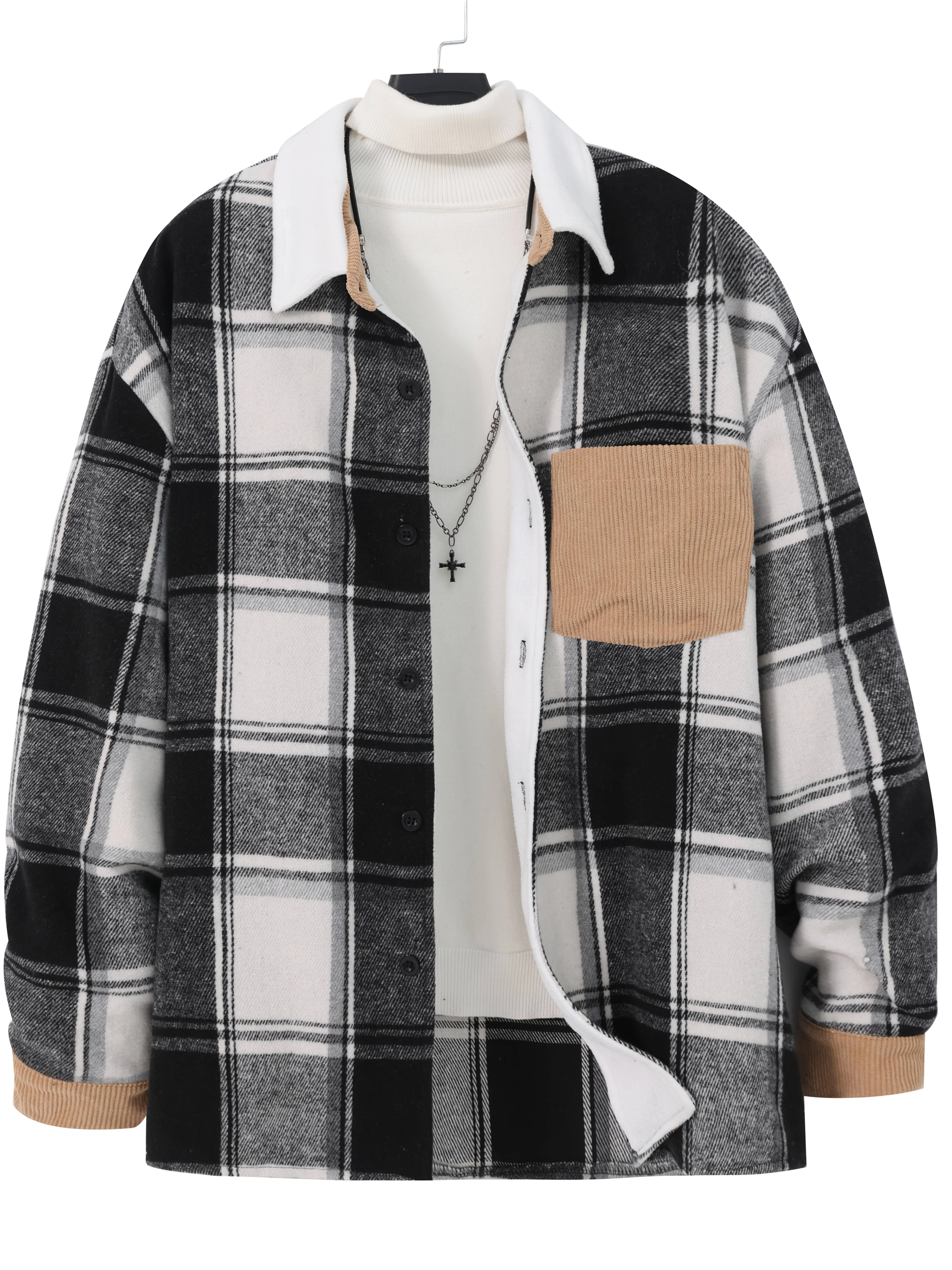 Karierte Lässige Herren Übergangsjacke - Image 6