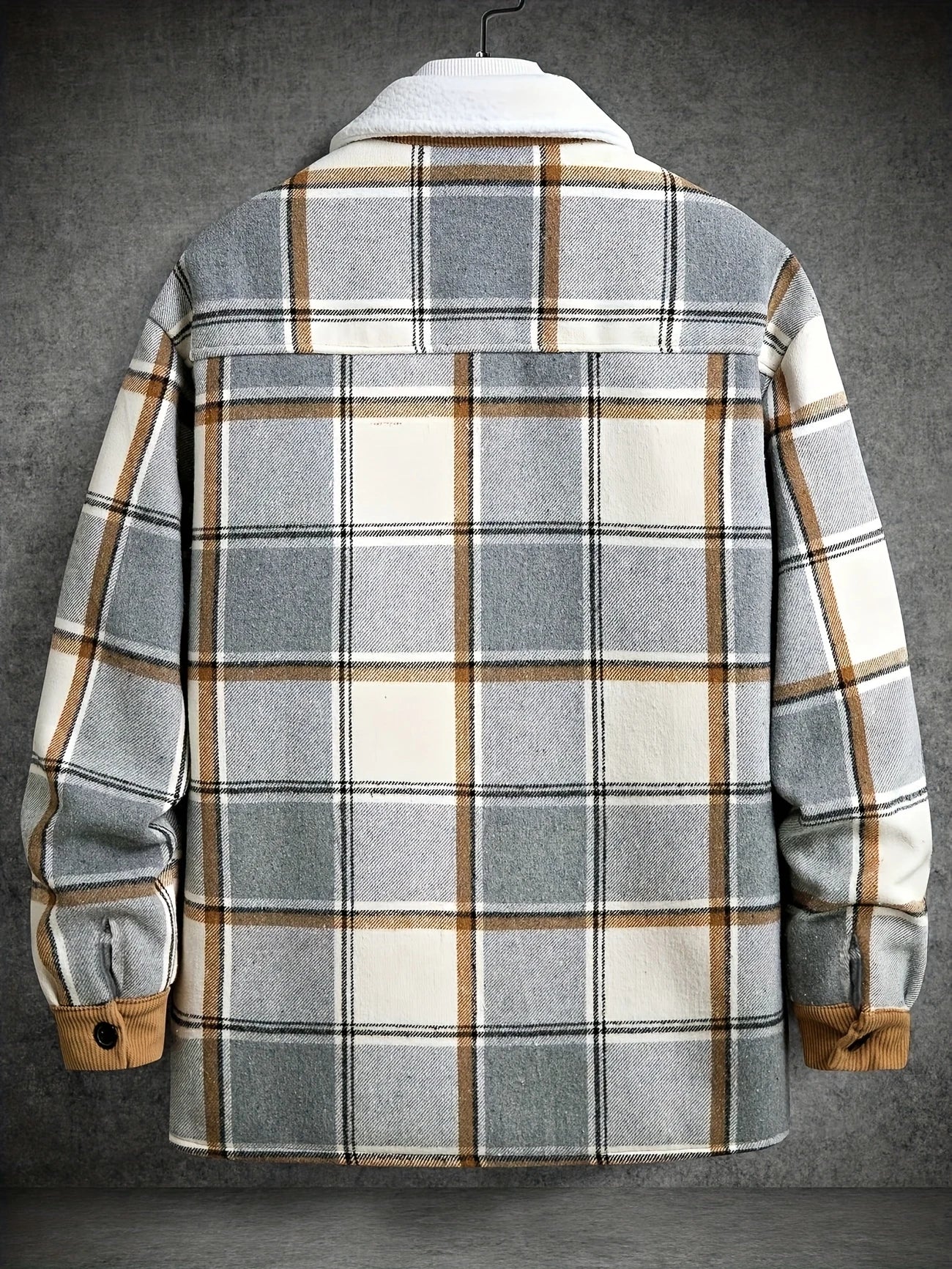 Karierte Lässige Herren Übergangsjacke - Image 8