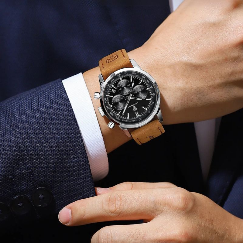 Klassische Herren Chronograph Armbanduhr - Image 8