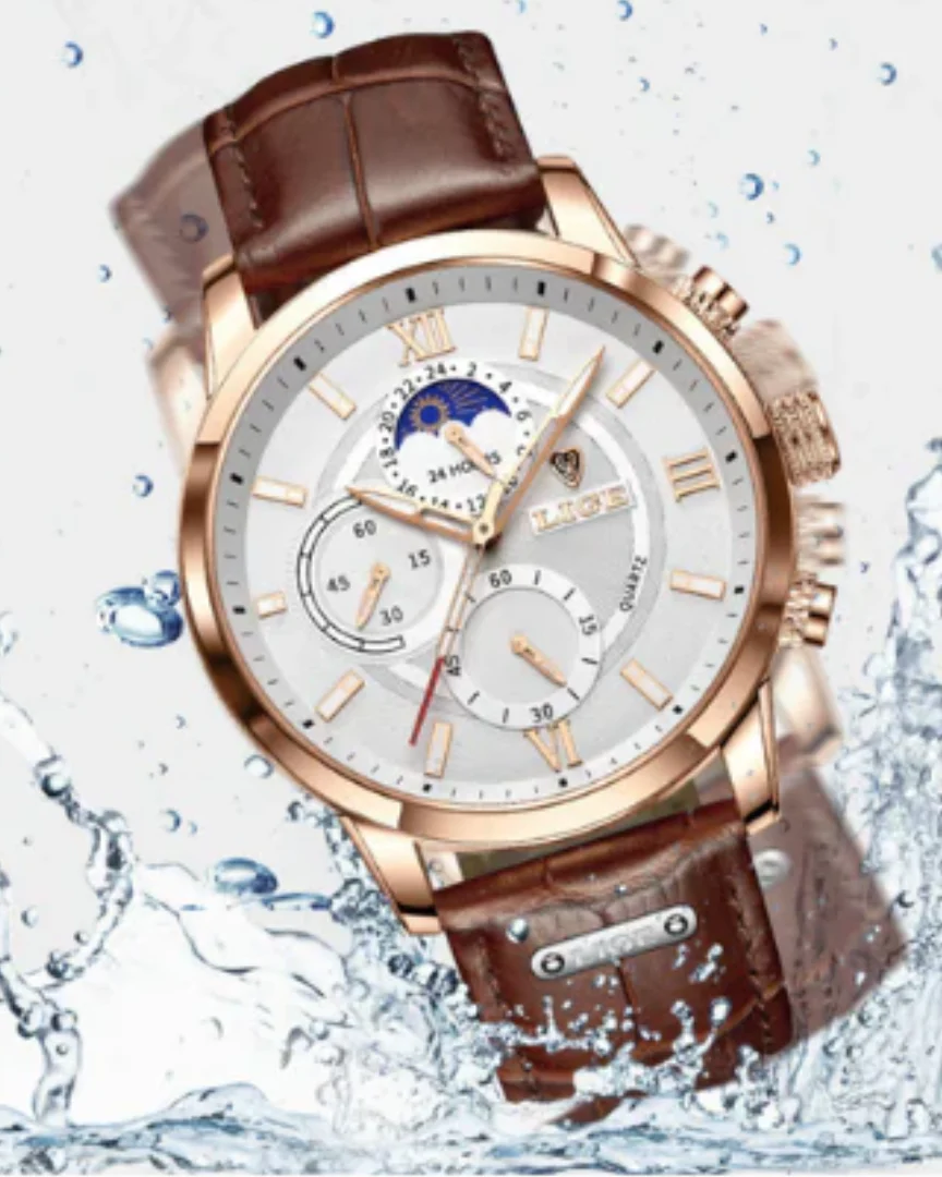 Klassische Wasserdichte Herren Armbanduhr - Image 6