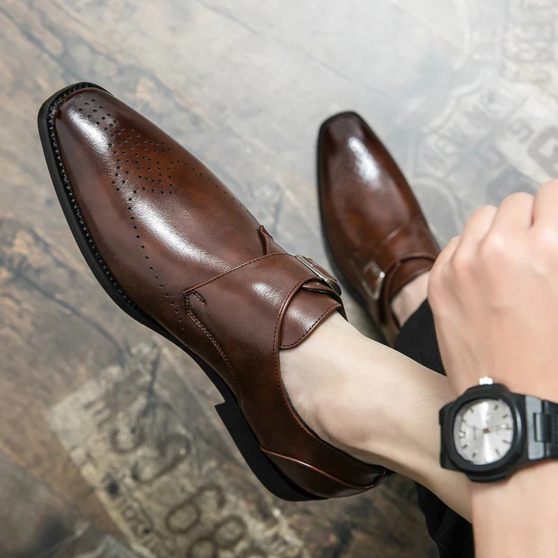 Hochwertige Herren Leder Anzugschuhe - Image 6