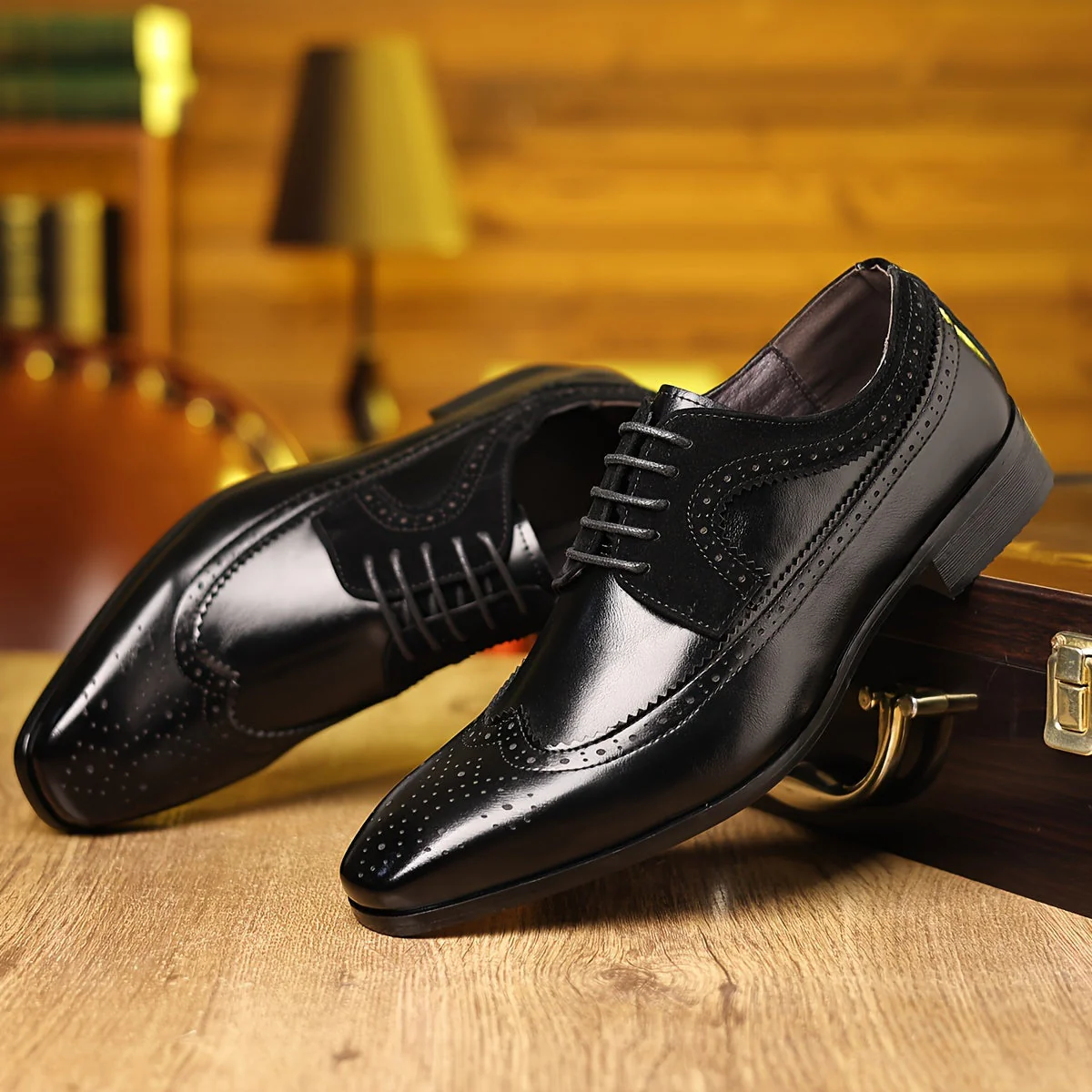 Elegante Herren Leder Business Schuhe - Image 7