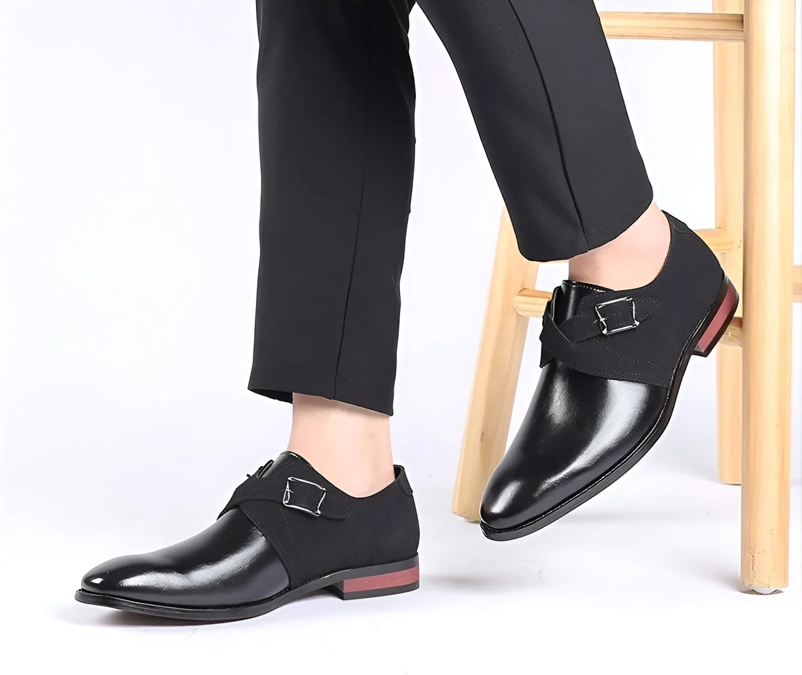 Elegante Leder Herren Business Schuhe - Image 9