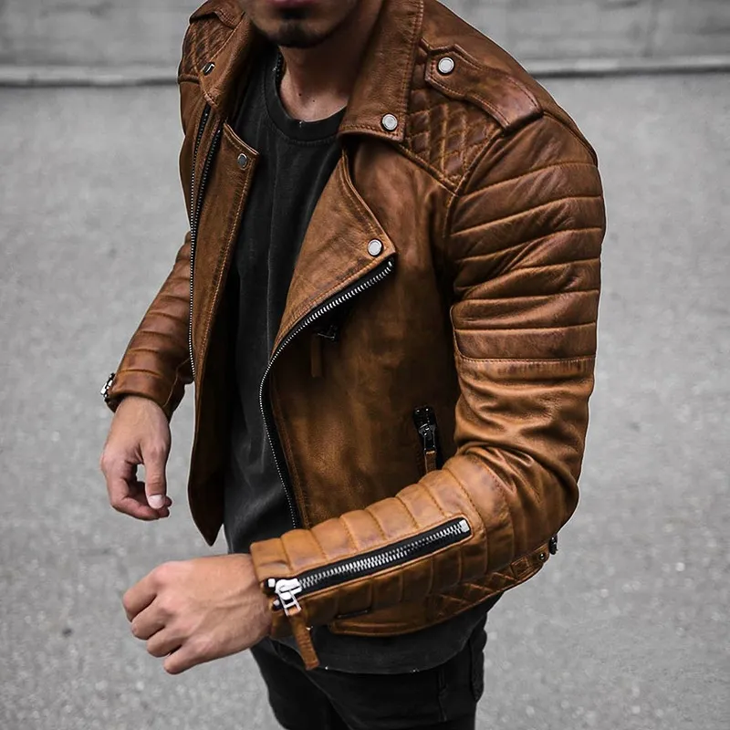 Elegante Herren Lederjacke - Image 2
