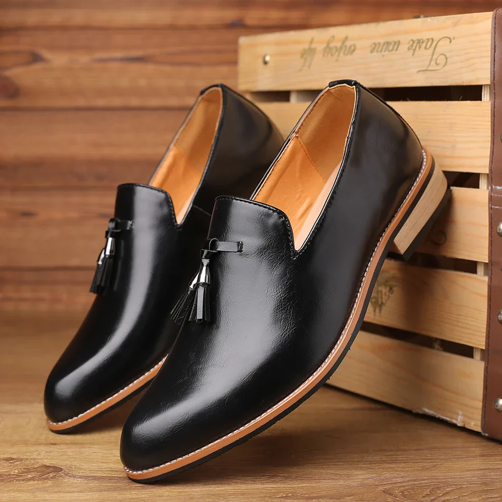 Elegante Herren Leder Loafer - Image 8