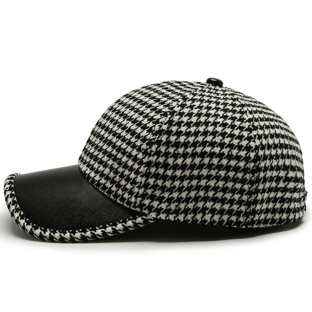 Elegante Herren Leder Schirmmütze - Image 9