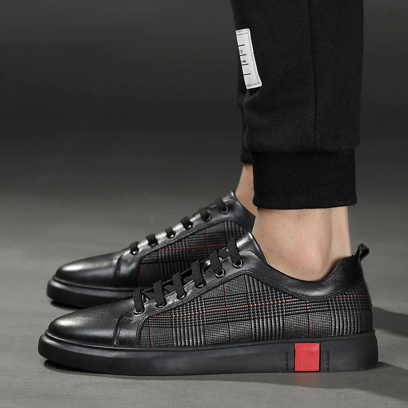 Hochwertige Herren Leder Sneakers - Image 4
