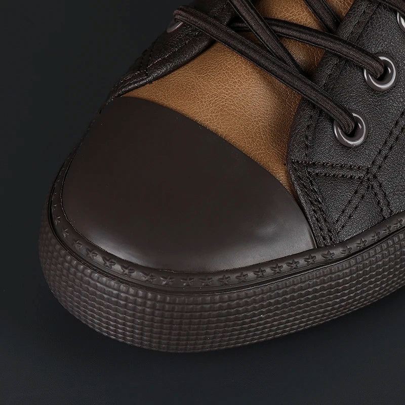 Elegante Herren Leder Sneakers - Image 8