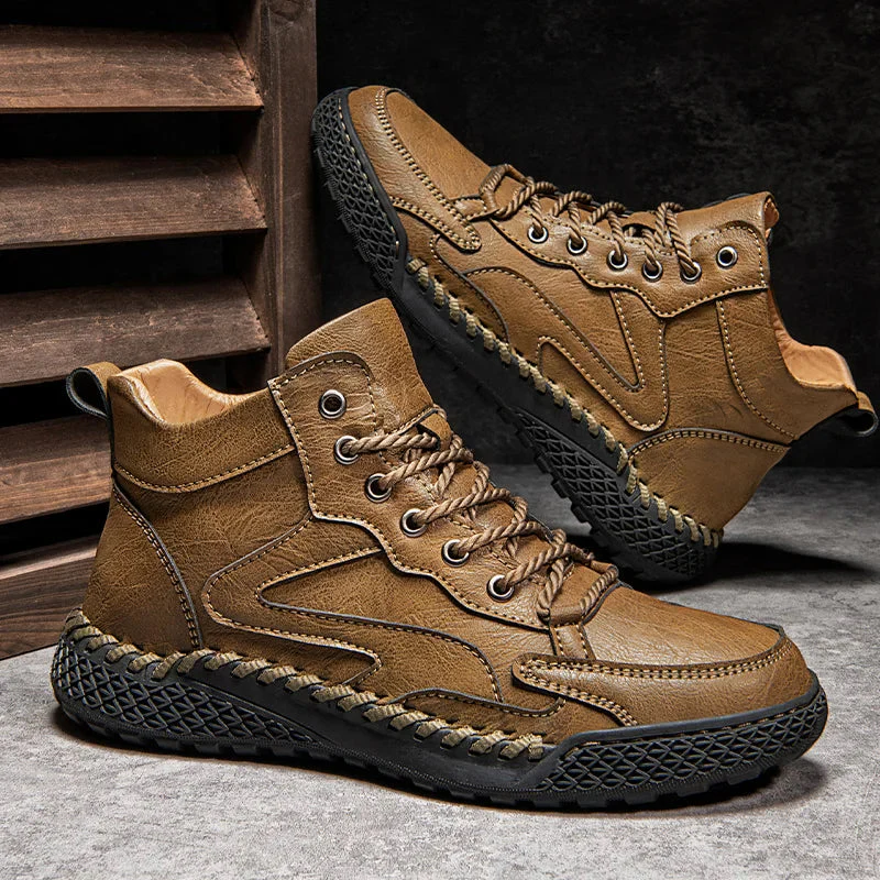 Hochwertige Leder Herren Wanderstiefel - Image 2
