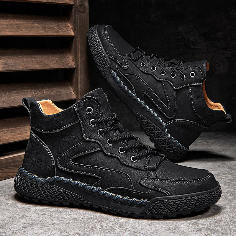 Hochwertige Leder Herren Wanderstiefel - Image 3