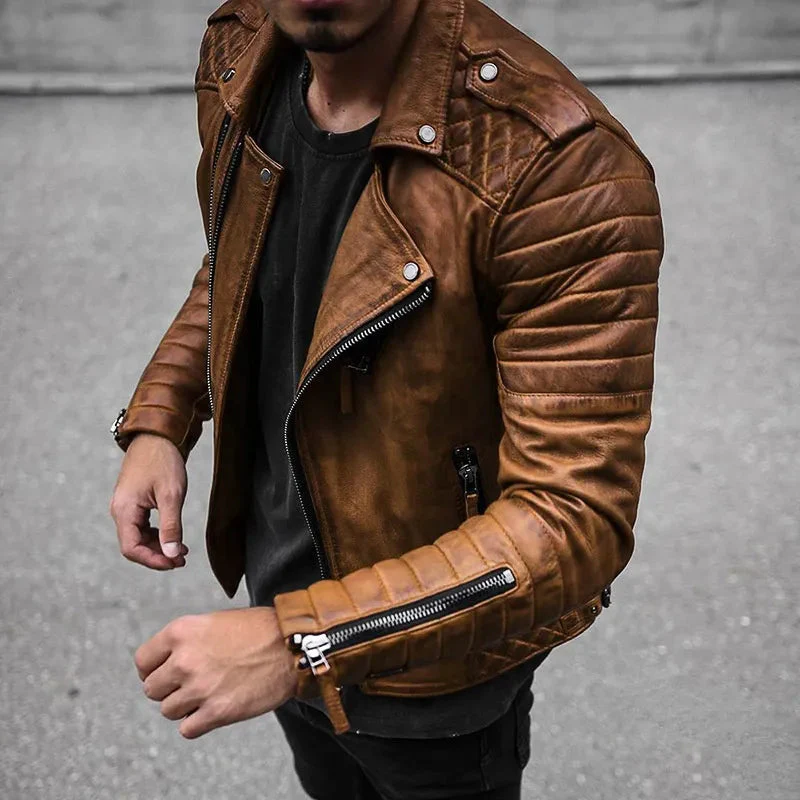 Hochwertige Herren-Lederjacke für Männer - Image 3
