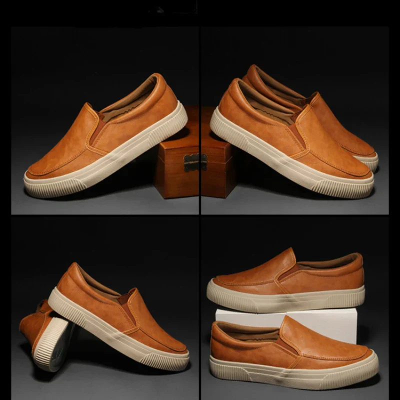Elegante Leder-Slipper für Herren - Image 2