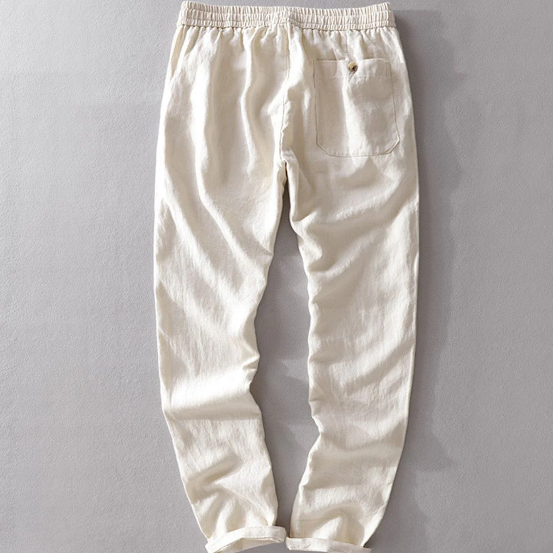 Elastische Leinen Herren Hose - Image 4