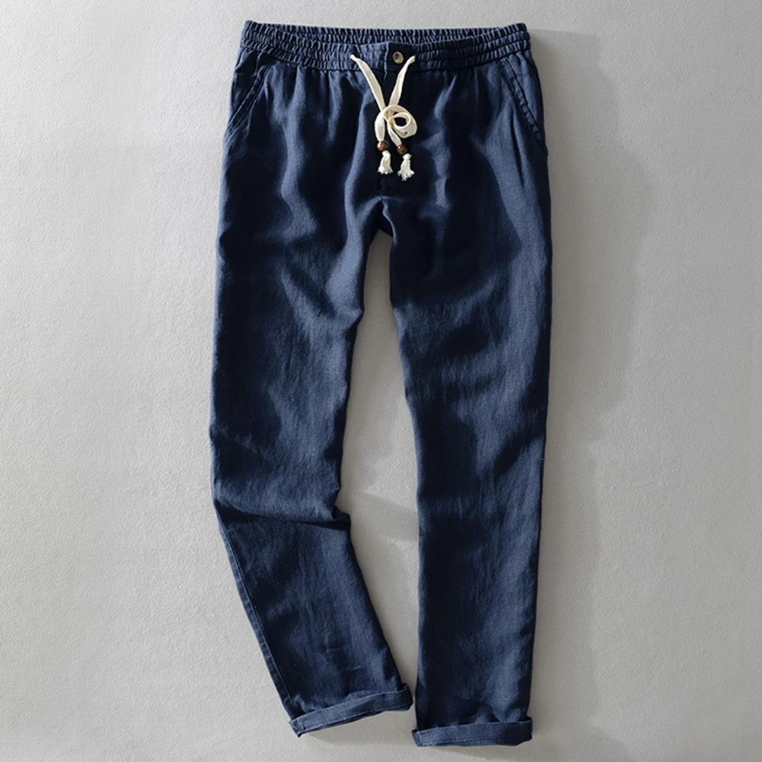 Elastische Leinen Herren Hose - Image 5