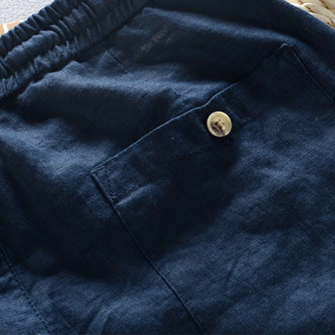 Elastische Leinen Herren Hose - Image 7