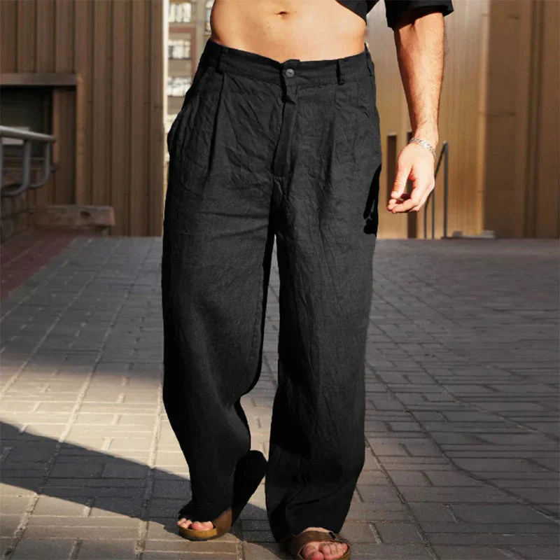 Weite Leichte Herren Leinenhose - Image 5