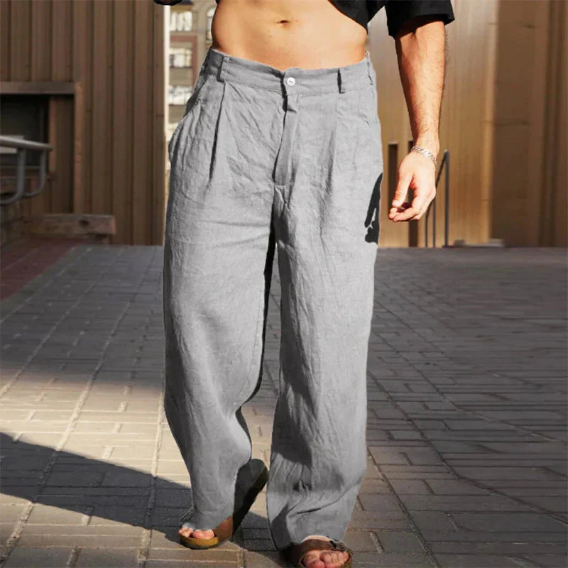 Weite Leichte Herren Leinenhose - Image 6