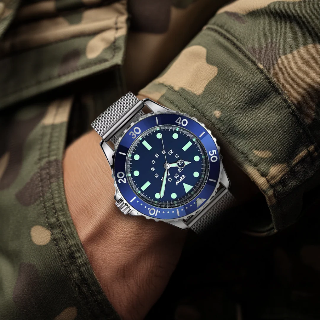 Wasserdichte Militär Herren Taucheruhr - Image 6