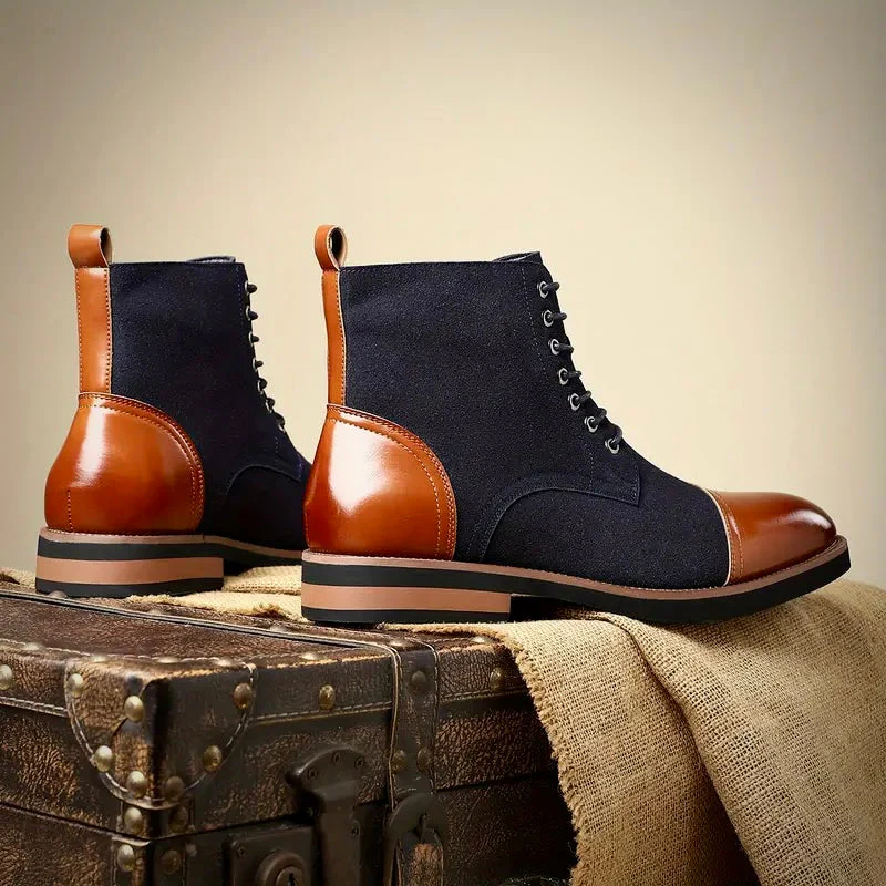 Elegante Herren Oxford Lederstiefel - Image 3