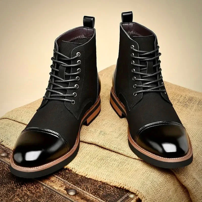 Elegante Herren Oxford Lederstiefel - Image 5