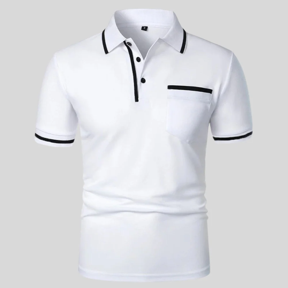 Klassisches Herren Poloshirt Kurzarm - Image 3