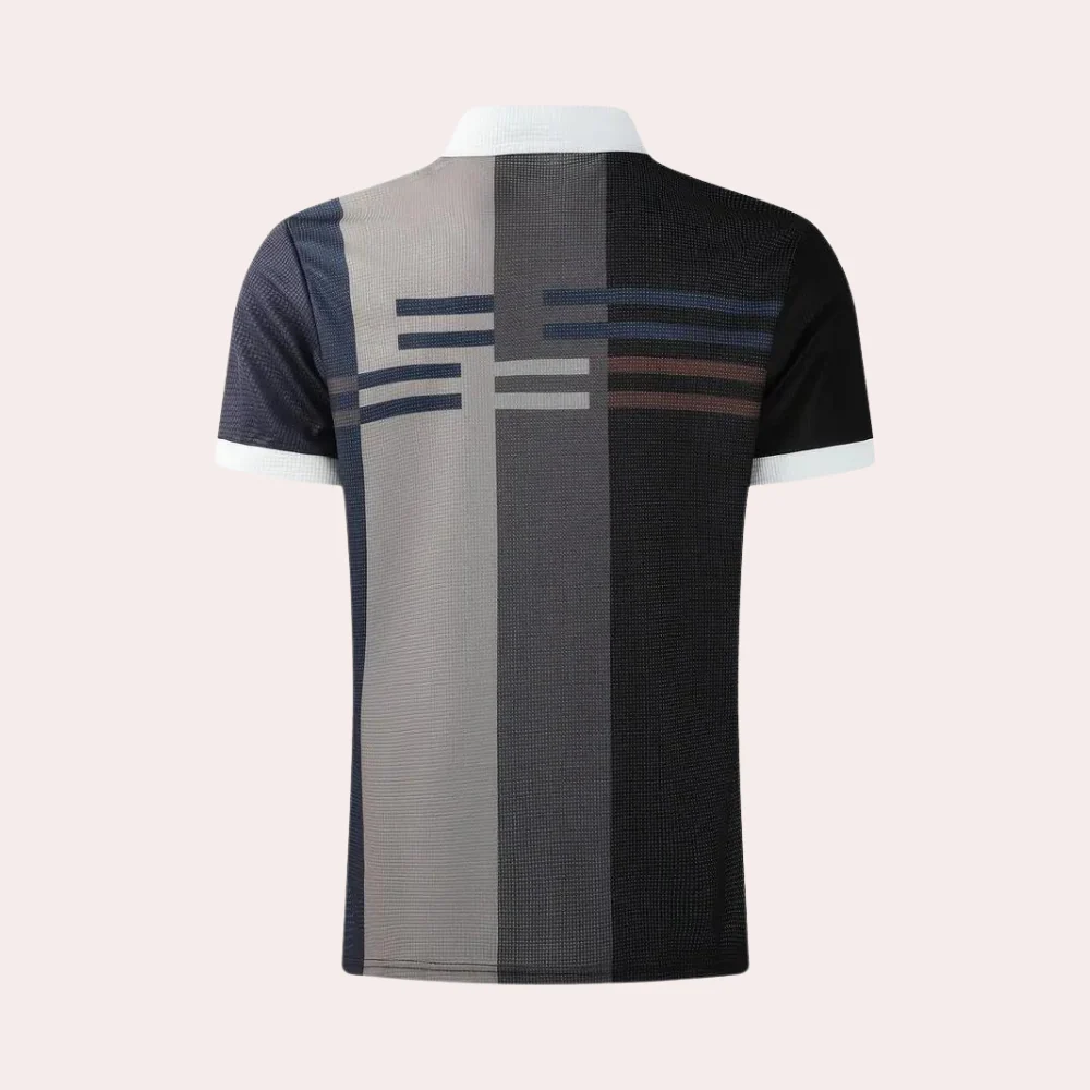 Herren Polo-Shirt mit Reißverschluss - Sportlich elegant - Atmungsaktiv - Image 3