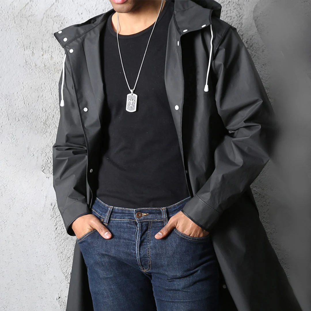 Herren-Regenjacke mit Kapuze - Image 4