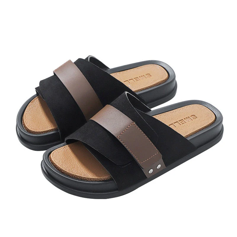 Herren Sandalen aus mattiertem Leder - Image 3